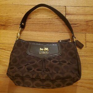 Leather Brown Coach Hand Bag
